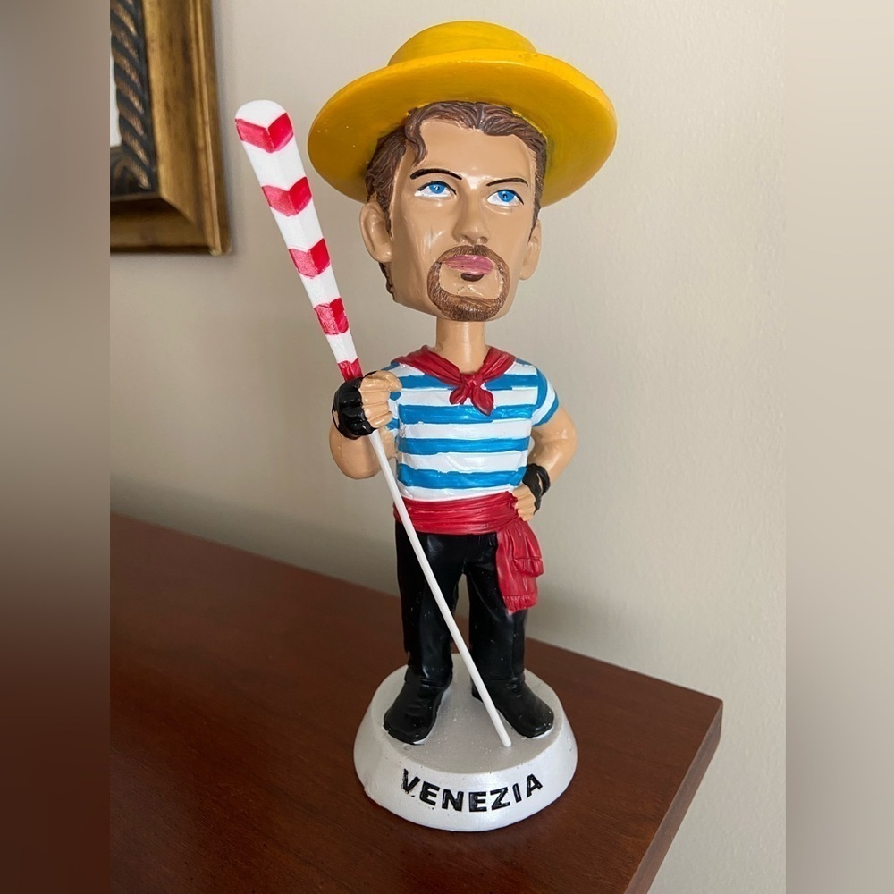 💜 Gondolier Venice Bobblehead Rare Venezia